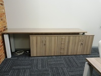 Server unit with cupboards and drawers